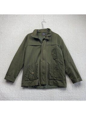 Y2K Feel City M-65 Style Field Olive Military Jacket Utility Workwear tech Read